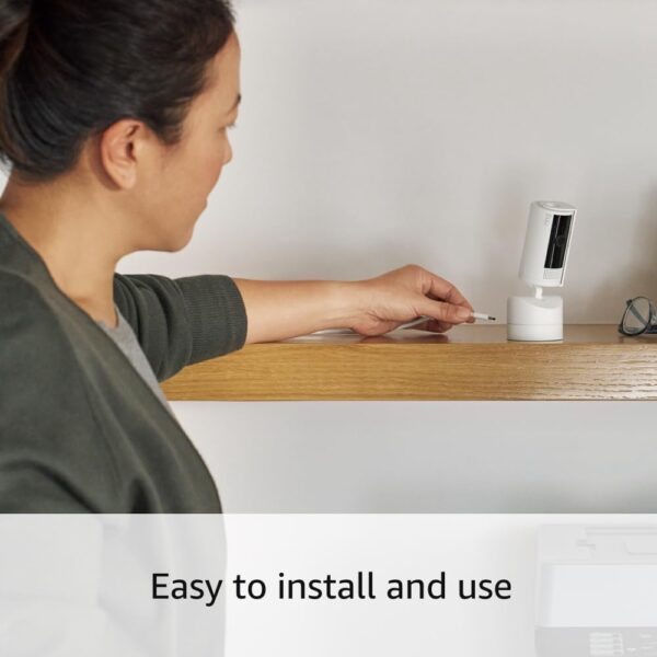 Ring Pan-Tilt Indoor Cam | See all around with 360° pan coverage, HD video, plus Two-Way Talk (2024 release) | Starlight