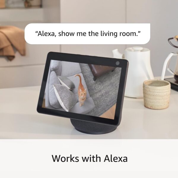 Ring Pan-Tilt Indoor Cam | See all around with 360° pan coverage, HD video, plus Two-Way Talk (2024 release) | Starlight