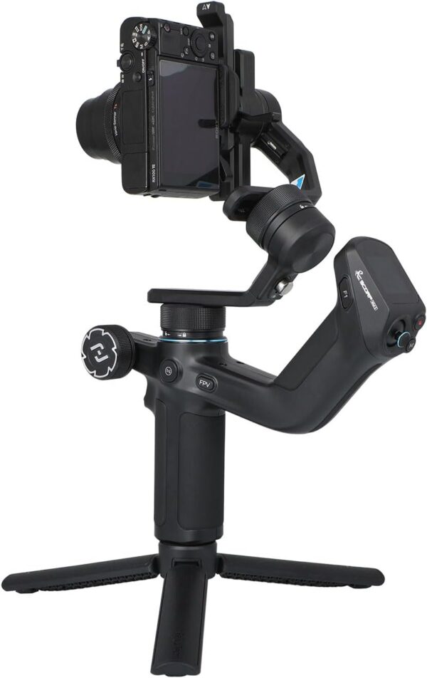 FeiyuTech SCORP Mini 2 Camera Gimbal Stabilizer with AI Tracker, 2.65lbs Payload, OLED Touchscreen, Native Vertical Shooting, 3-Axis All in One Gimbal for Sony/Canon/Nikon/Panasonic/Gopro/Smartphone