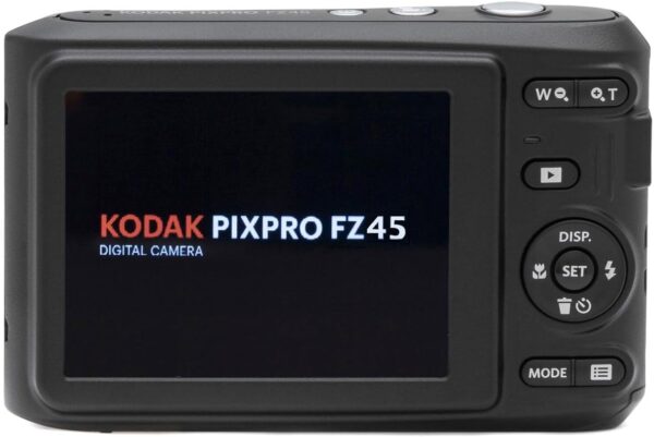 KODAK PIXPRO Friendly Zoom FZ45-BK 16MP Digital Camera with 4X Optical Zoom 27mm Wide Angle and 2.7" LCD Screen (Black)