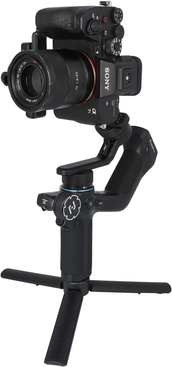 FeiyuTech SCORP Mini 2 Camera Gimbal Stabilizer with AI Tracker, 2.65lbs Payload, OLED Touchscreen, Native Vertical Shooting, 3-Axis All in One Gimbal for Sony/Canon/Nikon/Panasonic/Gopro/Smartphone