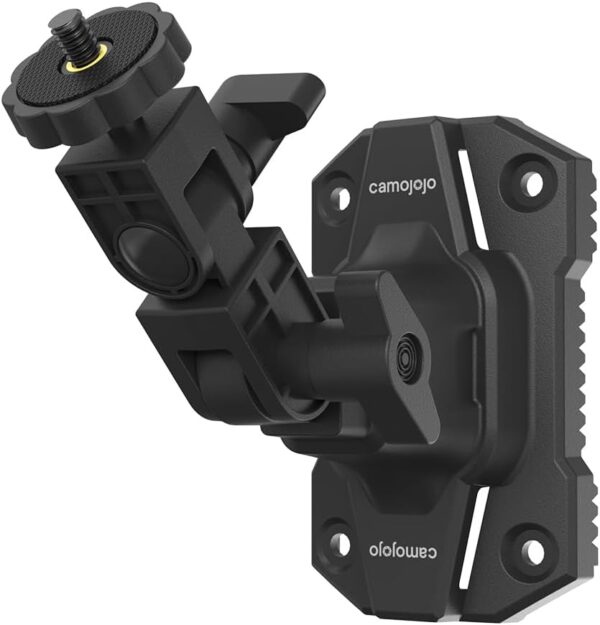 Trail Cameras Mounting Bracket with 1/4" -20 Threaded Insert 360°Rotating Adjustable Holder for Outdoor Hunting Gear Accessory, Game Camera Holder Monitor Stand Hunting Camera Kit