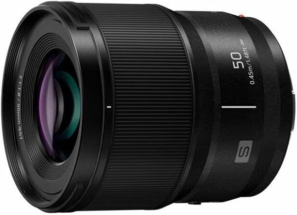 Panasonic LUMIX S Series Camera Lens, 50mm F1.8 L-Mount Interchangeable Lens for Mirrorless Full Frame Digital Cameras, S-S50 Black