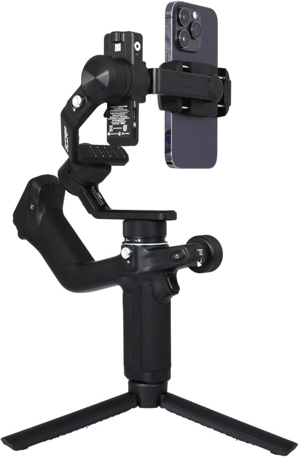 FeiyuTech SCORP Mini 2 Camera Gimbal Stabilizer with AI Tracker, 2.65lbs Payload, OLED Touchscreen, Native Vertical Shooting, 3-Axis All in One Gimbal for Sony/Canon/Nikon/Panasonic/Gopro/Smartphone