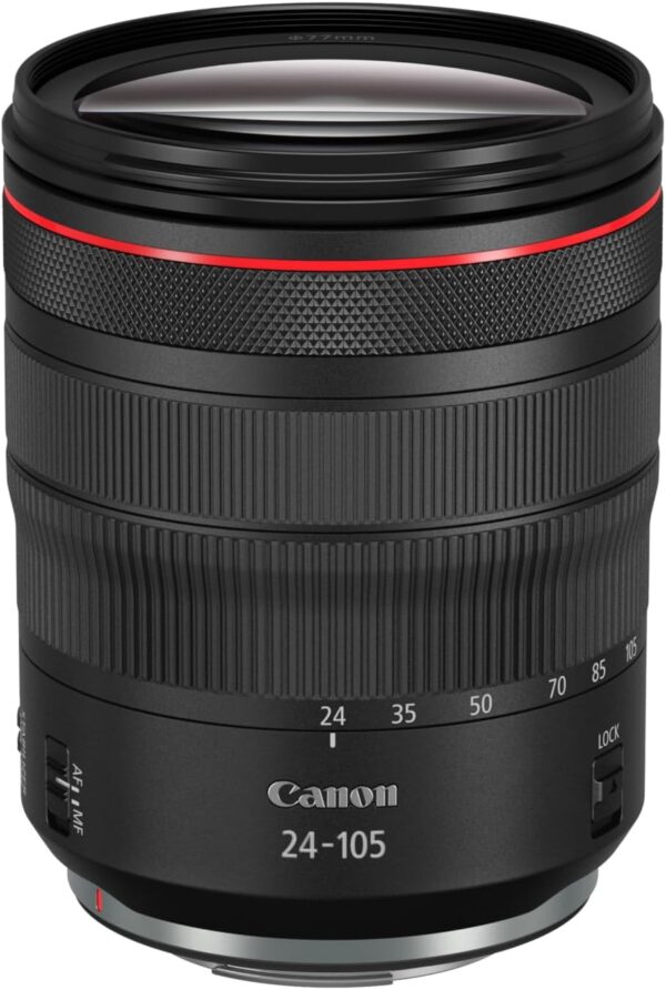 Canon RF 24-105mm f/4L IS USM Lens, Black - 2963C002
