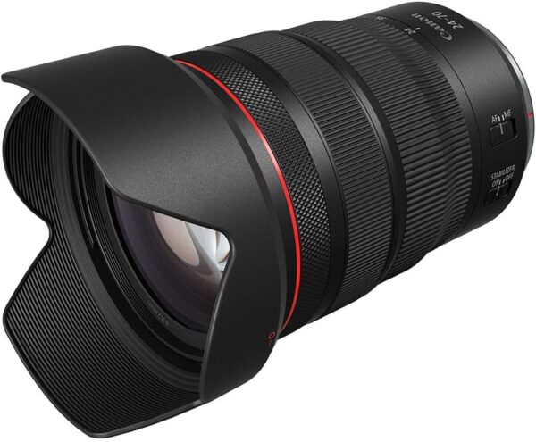 Canon RF24-70mm F2.8 L is USM Lens, Standard Zoom Lens, Compatible with EOS R Series Mirrorless Cameras, Black