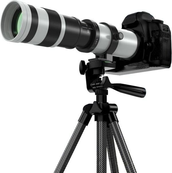 420-800mm Telephoto Lens for Canon - EF Lens for Canon DSLR, Manual Focus MF Zoom Lens for Canon EOS Rebel SL3 SL2 SL1 T8i T7i T7 T6 4000D 1500D 90D 80D 77D 70D 60D 7D 6D 5D 1D DSLR Cameras