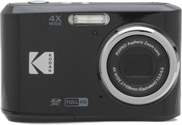 KODAK PIXPRO Friendly Zoom FZ45-BK 16MP Digital Camera with 4X Optical Zoom 27mm Wide Angle and 2.7" LCD Screen (Black)