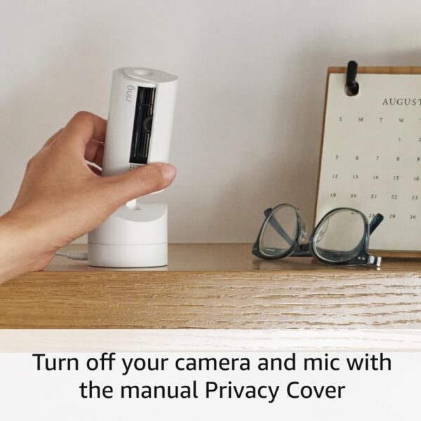 Ring Pan-Tilt Indoor Cam | See all around with 360° pan coverage, HD video, plus Two-Way Talk (2024 release) | Starlight