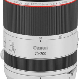 Canon RF70-200mm F2.8 L is USM Lens, Telephoto Zoom Lens, Compatible with EOS R Series Mirrorless Cameras, White