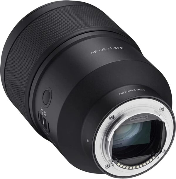 Samyang 135mm F1.8 AF Full Frame Auto Focus Telephoto Lens for Sony E Mount Cameras, Black, (SYIO13518-E)