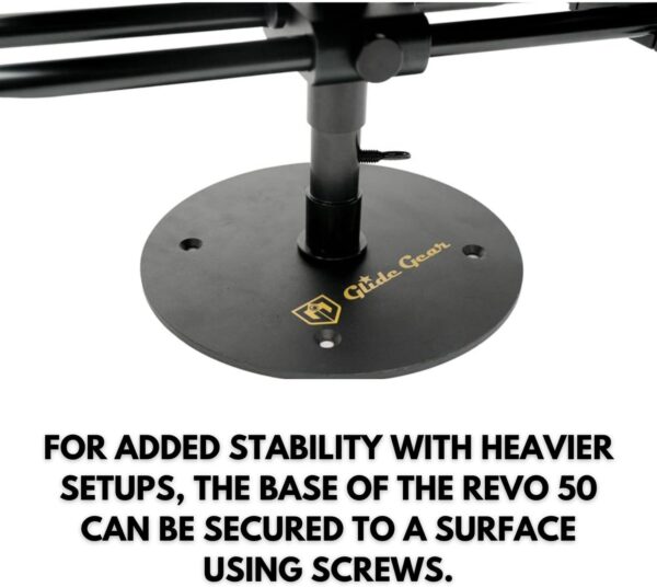 Glide Gear REVO 50 Video Camera Product Shot 360 Rotating Platform Rig