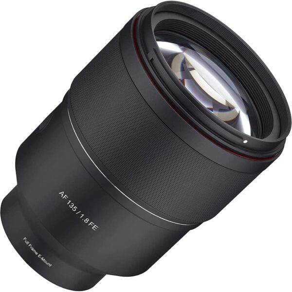 Samyang 135mm F1.8 AF Full Frame Auto Focus Telephoto Lens for Sony E Mount Cameras, Black, (SYIO13518-E)