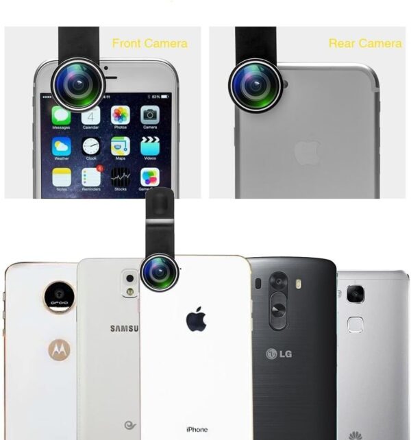 Godefa Cell Phone Camera Lens with Tripod+ Shutter Remote,6 in 1 18x Telephoto Zoom Lens/Wide Angle/Macro/Fisheye/Kaleidoscope/CPL, Clip-On lense Compatible for iPhone X 8 7 6s Plus, Samsung and More