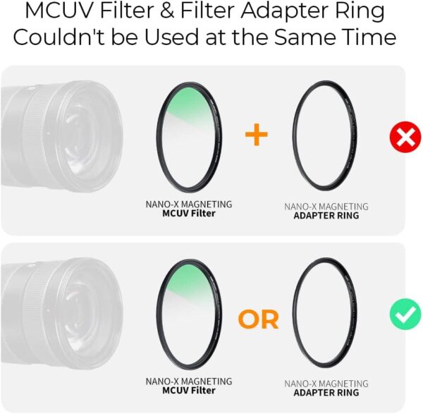 K&F Concept 77mm Magnetic MCUV CPL Fixed ND1000 Magnetic Basic Ring 4-in-1 Lens Filters Kit with 28 Multi-Coatings for Camera Lens (Nano-X Series)