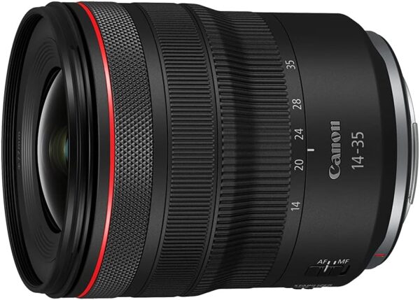 Canon RF14-35mm F4 L is USM Lens, Wide-Angle Zoom Lens, Compatible with EOS R Series Mirrorless Cameras, Black