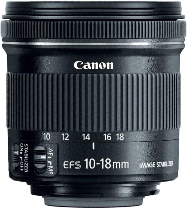 Canon EF-S 10-18mm f/4.5-5.6 is STM Lens, Lens Only