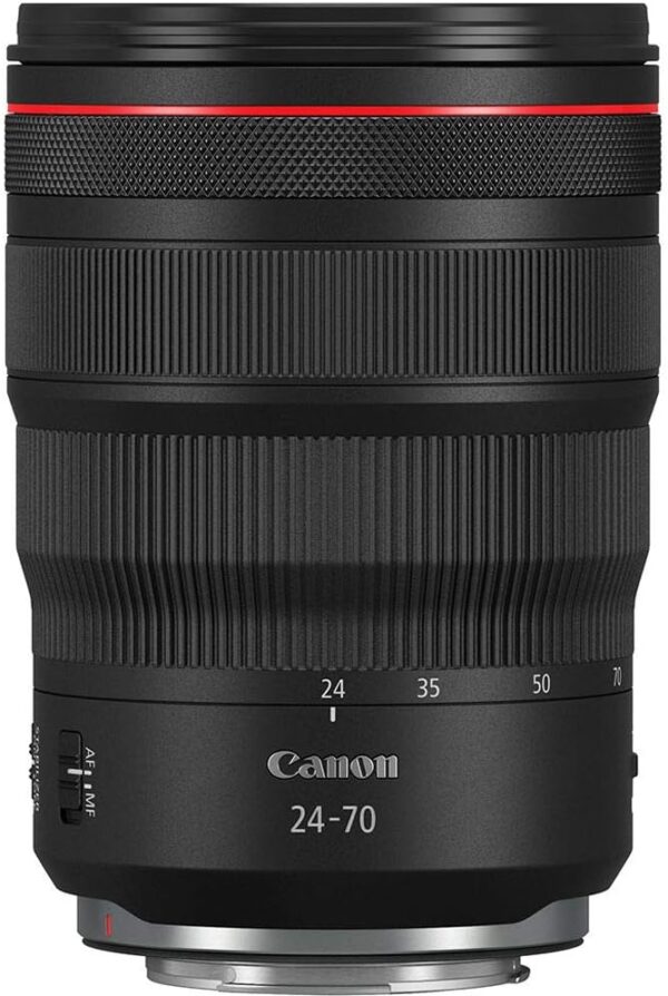 Canon RF24-70mm F2.8 L is USM Lens, Standard Zoom Lens, Compatible with EOS R Series Mirrorless Cameras, Black