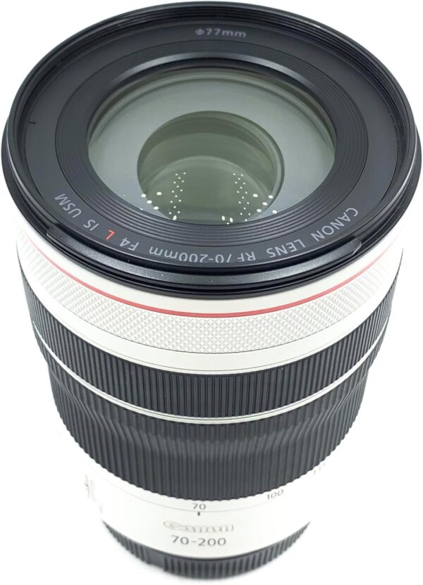 Canon RF70-200mm F4 L is USM Lens, Telephoto Zoom Lens, Compatible with EOS R Series Mirrorless Cameras, White