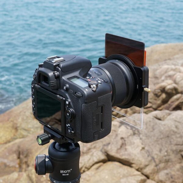 SIOTI Camera Square Filter Holder System Photography + 6*Adapter Ring (58/62/67/72/77/82mm), for 100 * 100mm or 100 * 150mm ND/GND, Compatiable with General Brand Camera