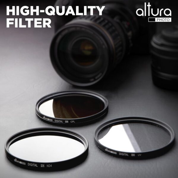 Altura Photo 95mm Lens Filter Kit - Multi-Coated UV Protector, CPL Polarizing and ND Neutral Density Filters + Case for Camera Accessories & Lenses