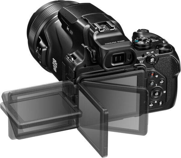 NIkon COOLPIX P1100 Superzoom Digital Camera | 125x Optical Zoom with Image Stabilization 16 MP 4K Ultra HD Video Wi-Fi Connectivity RAW Format and Rotating LCD Screen (Black)