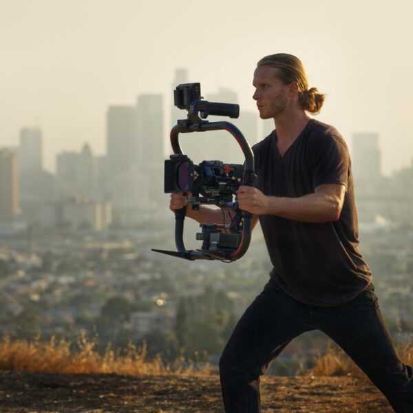 Tilta Advanced Ring Grip Compatible with DJI Ronin RS3 Pro/ RS4/ RS4 Pro | Carbon Fiber | Smoother Movement & Flexibility | Video Stabilization | Multiple Power Options | TGA-ARG