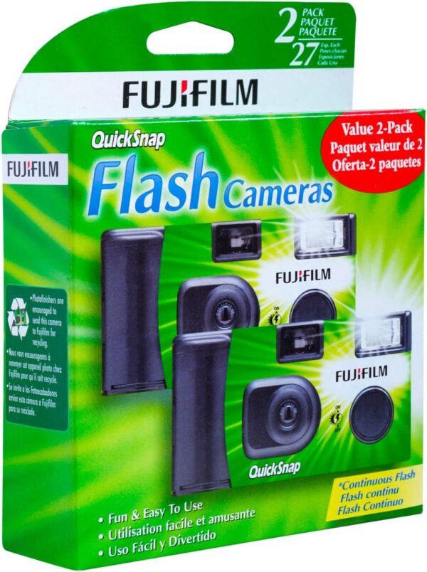 Fujifilm QuickSnap Flash 400 One-Time-Use Camera - 2 Pack