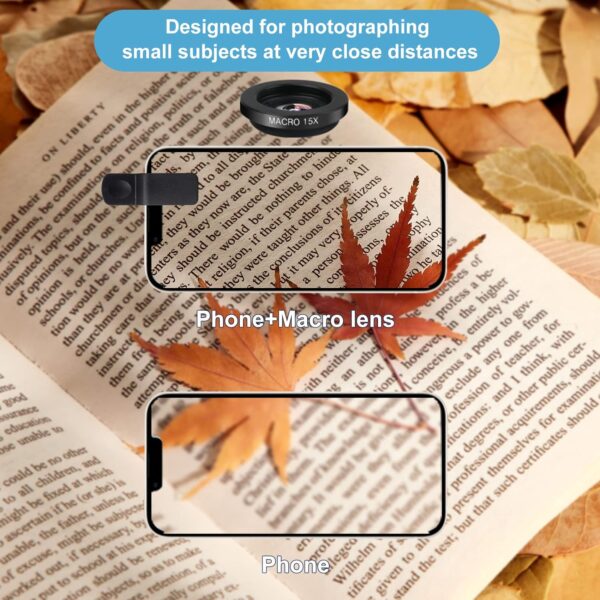 Phone Camera Lens (11 Lenses) Phone Lens Kit, Clip on Fisheye/Macro/Wide Angle Lens Attachment with Travel Case for iPhone 14 13 12 11 Xs X Pro Max Samsung Android Smartphone