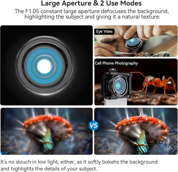 Zoom Macro Lens Kit - 10-20X Universal Phone Lens, HD Macro Photography for iPhone, Android & More