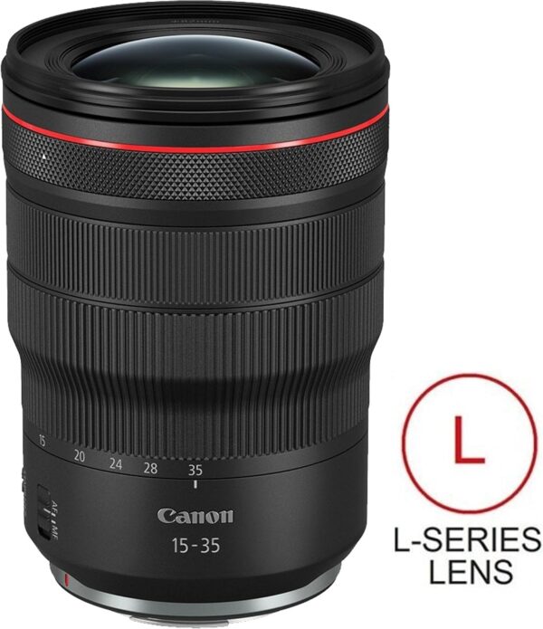 Canon RF15-35mm F2.8 L is USM Lens, Standard Zoom Lens, Compatible with EOS R Series Mirrorless Cameras, Black