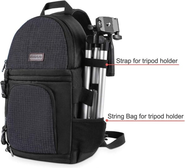 MOSISO Camera Sling Bag, DSLR/SLR/Mirrorless Camera Backpack Case Shockproof Photography Backpack with Tripod Holder & Removable Modular Inserts Compatible with Canon/Nikon/Sony/Fuji, Black