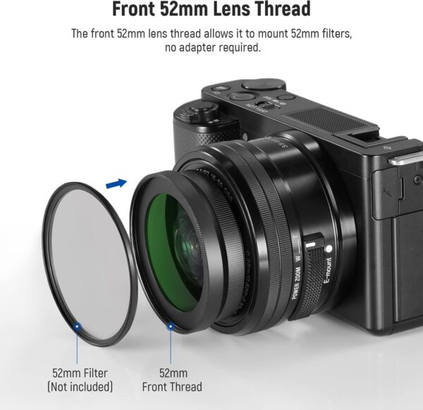 NEEWER 40.5mm HD Wide Angle Lens Compatible with Sony ZV-1F ZV-E10 A5000 A6000, 2 in 1 18mm Wide Angle & 10x Macro Additional Lens with Extension Tube, Bayonet Mount Lens Adapter (LS-30, Black)