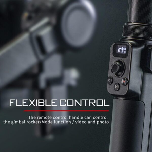 Tilta Advanced Ring Grip Compatible with DJI Ronin RS3 Pro/ RS4/ RS4 Pro | Carbon Fiber | Smoother Movement & Flexibility | Video Stabilization | Multiple Power Options | TGA-ARG