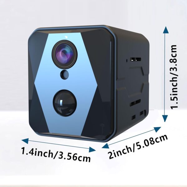 Hidden Camera, 2K HD Mini Camera, Spy Camera with Cloud & SD Storage, 100-Day Standby Time Small Camera, Cameras for Home Security AI Motion Detection
