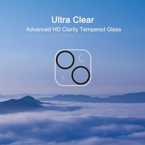 Ailun 3 Pack Camera Lens Protector for iPhone 15 / iPhone 14 6.1" ＆ iPhone 15 Plus/iPhone 14 Plus 6.7",Tempered Glass,9H Hardness,Ultra HD,Anti-Scratch,Case Friendly,Does not Affect Night Shots