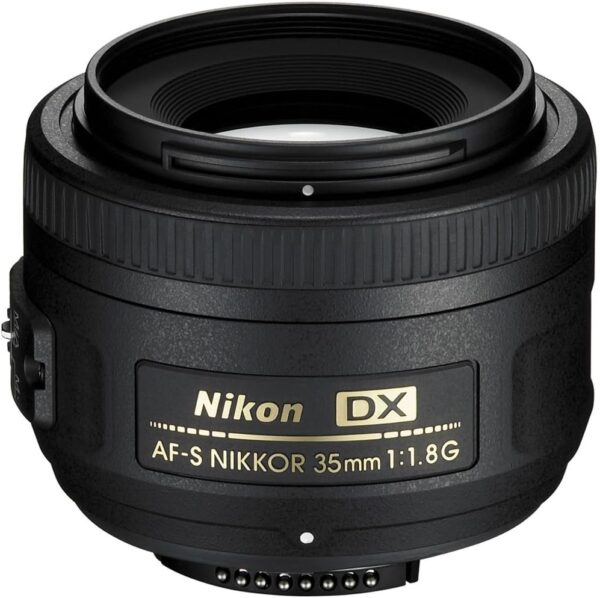 Nikon - AF-S DX NIKKOR 35mm f/1.8G Standard Lens (2183) + Filter Kit + Cap Keeper + Cleaning Kit