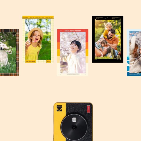 KODAK Mini Shot 3 Retro 4PASS 2-in-1 Instant Digital Camera and Photo Printer (3x3 inches) + 60 Sheets Cartridge Bundle, White