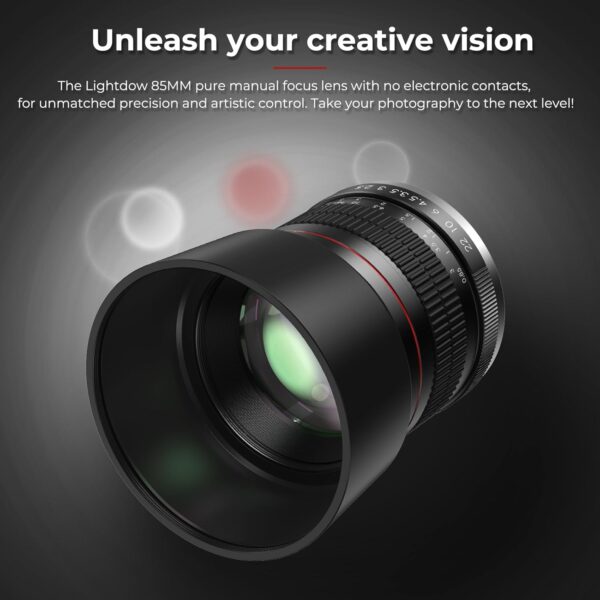 EF 85mm F1.8 Portrait Lens - Medium Telephoto Manual Focus SLR Cameras Lens for Canon EOS Rebel T Series (T8i/T7i/T7/T6/T3i/T2i/4000D/850D/SL3/SL2) & High-End DSLRs (6D Mark II/5D Mark IV/90D/80D/77D)
