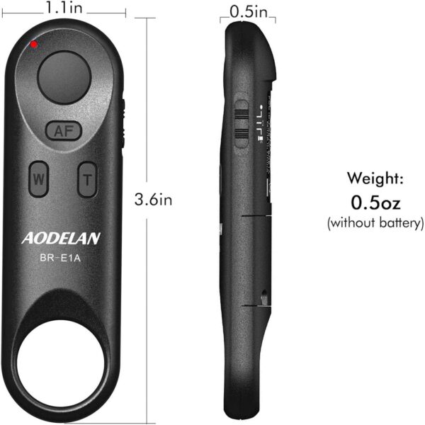 AODELAN Camera Remote Control for Canon EOS RP, EOS R, R5, R6, M50, M50 II, 6D Mark II, 77D, 850D, 800D, 200D, 250D, EOS Rebel SL2, Rebel T7i, T8i, 90D, EOS M6 Mark II, SX70 HS; Replaces Canon BR-E1
