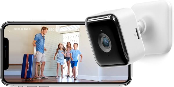 GNCC Indoor Security Camera Dog Camera 1080 PMotion Detection, Cameras for Home Security with 2-Way Audio Siren, Night Vision, Cloud & SD Card Storage, Works w/Alexa & Google Home, 2.4G WiFi(only), C2