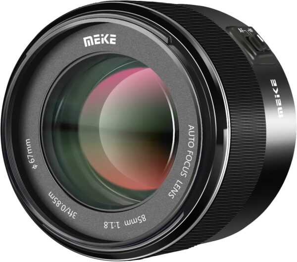 Meike 85mm F1.8 Auto Focus Full Frame Large Aperture Portrait Lens Compatible with Nikon F Mount DSLR Cameras D850 D750 D780 D610 D3200 D3300 D3400 D3500 D5500 D5600 D5300 D5100 D7200 etc.