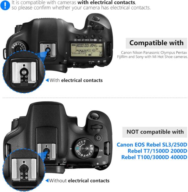 Neewer TT560 Flash Speedlite for Canon Sony Nikon Panasonic Olympus Pentax and Other DSLR Cameras, Digital Camera Speedlight with Standard Hot Shoe
