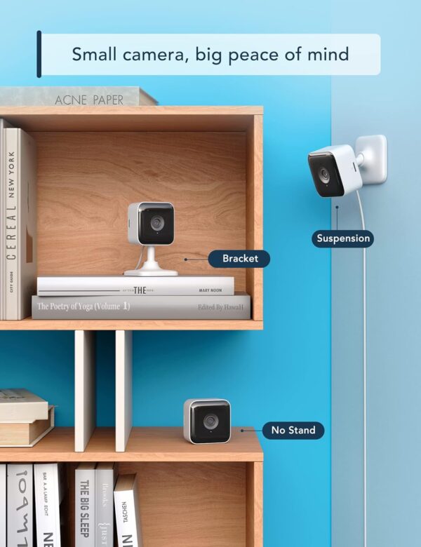 GNCC Indoor Security Camera Dog Camera 1080 PMotion Detection, Cameras for Home Security with 2-Way Audio Siren, Night Vision, Cloud & SD Card Storage, Works w/Alexa & Google Home, 2.4G WiFi(only), C2