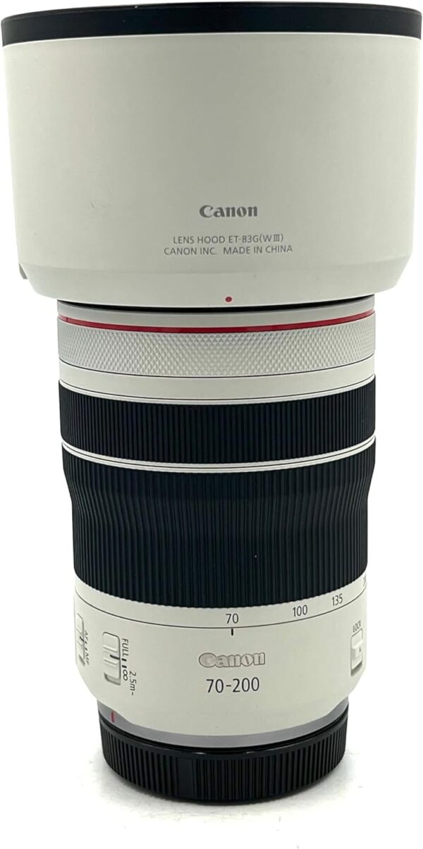Canon RF70-200mm F4 L is USM Lens, Telephoto Zoom Lens, Compatible with EOS R Series Mirrorless Cameras, White