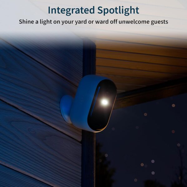 Arlo Essential Security Camera 1080p HD | Indoor - Outdoor | 2nd Gen | Wireless with Spotlight, 2-Way Audio, Color Night Vision, Live Stream, Real Time Notifications, Wide Angle - White, 2 Cameras