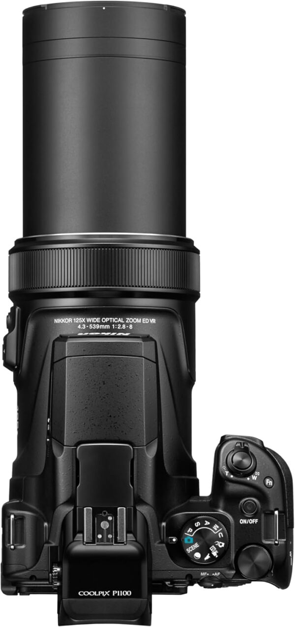 NIkon COOLPIX P1100 Superzoom Digital Camera | 125x Optical Zoom with Image Stabilization 16 MP 4K Ultra HD Video Wi-Fi Connectivity RAW Format and Rotating LCD Screen (Black)