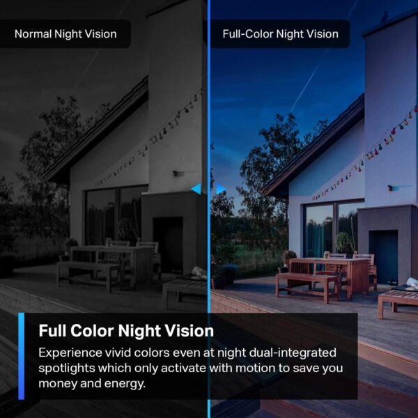 Tapo TP-Link 2K QHD Security Camera Outdoor Wired, Starlight Sensor for Color Night Vision, Free AI Detection, Built-in Siren, Cloud/SD Card Storage, Works with Alexa & Google Home C320WS