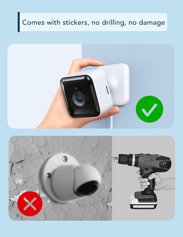 GNCC Indoor Security Camera Dog Camera 1080 PMotion Detection, Cameras for Home Security with 2-Way Audio Siren, Night Vision, Cloud & SD Card Storage, Works w/Alexa & Google Home, 2.4G WiFi(only), C2