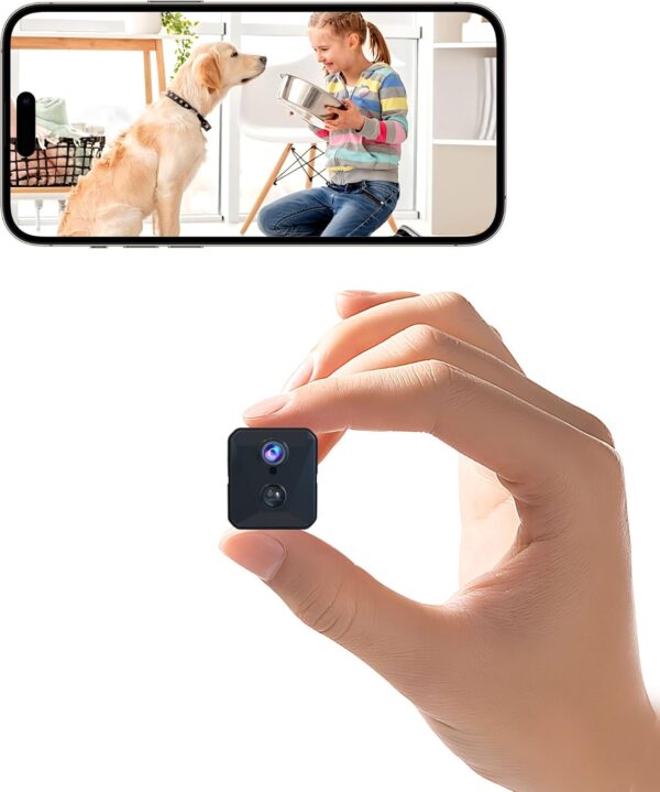 Hidden Camera, 2K HD Mini Camera, Spy Camera with Cloud & SD Storage, 100-Day Standby Time Small Camera, Cameras for Home Security AI Motion Detection